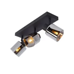 Lucide ALION - Plafondspot - 3xE14 - Zwart Lucide