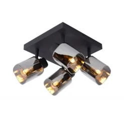 Lucide ALION - Plafondspot - 4xE14 - Zwart