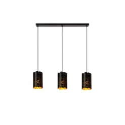 Lucide ALMELO Hanglamp-Zwart-3xE27-40W-Metaal