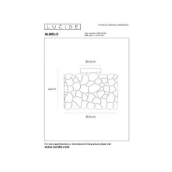 Lucide ALMELO Plafonnière-Zwart-Ø26-1xE27-40W-Metaal