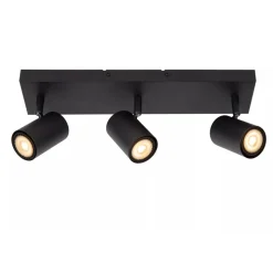 Lucide AMIGO - Plafondspot - 3xGU10 - Zwart