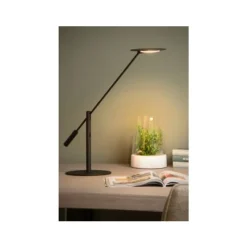 Lucide ANSELMO - Bureaulamp - Ø 25 cm - LED Dimb. - 1x9W 3000K - Zwart Lucide