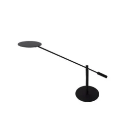 Lucide ANSELMO - Bureaulamp - Ø 25 cm - LED Dimb. - 1x9W 3000K - Zwart Lucide