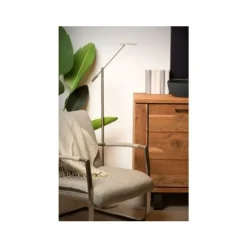 Lucide ANSELMO - Leeslamp - Ø 25 cm - LED Dimb. - 1x9W 3000K - Mat chroom Lucide