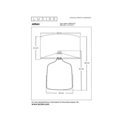 Lucide ARRAH Tafellamp-Nature.-1xE27-40W-Rotan