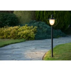 Lucide ARUBA - Lantaarnpaal Buiten - 1xE27 - IP44 - Zwart