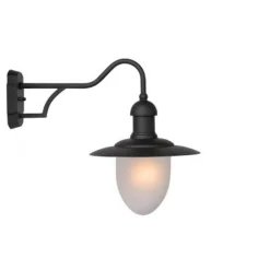 Lucide ARUBA - Wandlamp Buiten - Ø 25 cm - 1xE27 - IP44 - Zwart