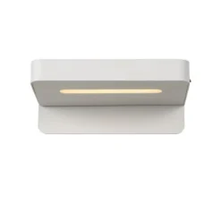 Lucide ATKIN - Bedlamp - LED - 1x5W 2700K - Met USB oplaadpunt - Wit