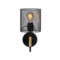 Lucide BASKETT - Wandlamp - 1xE27 - Zwart Lucide