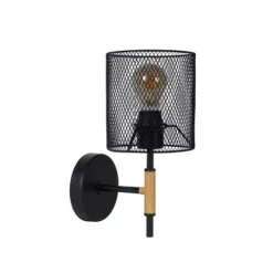 Lucide BASKETT - Wandlamp - 1xE27 - Zwart Lucide