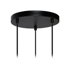 Lucide BASKETT Hanglamp 3xE27/40W Zwart/Hout
