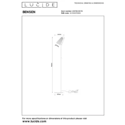 Lucide BENSEN Vloerlamp-Nature.-1xE27-40W-Rotan