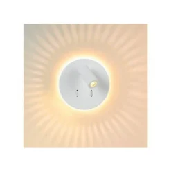 Lucide BENTJER - Wandlamp - Ø 14 cm - LED - 3000K - Wit