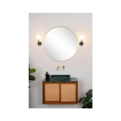 Lucide BEREND - Wandlamp Badkamer - 1xG9 - IP44 - Zwart