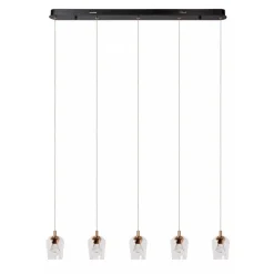 Lucide BERLIANE - Hanglamp - LED Dimb. - 5x4W 2700K - Met vervangbare LED-module - Transparant