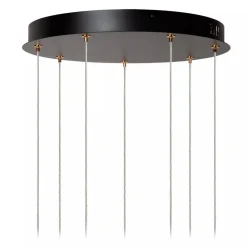 Lucide BERLIANE - Hanglamp - Ø 39 cm - LED Dimb. - 7x4W 2700K - Met vervangbare LED-module - Transparant