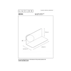 Lucide BONNI - Wandlamp - 1xG9 - Groen