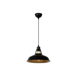 Lucide BRASSY-BIS - Hanglamp - Ø 31 cm - 1xE27 - Zwart