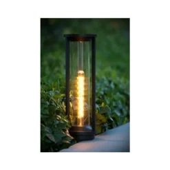 Lucide CADIX - Sokkellamp Buiten - Ø 16 cm - 1xE27 - IP65 - Zwart