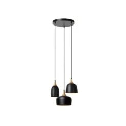 Lucide CHAYANNE Hanglamp-Zwart-3xE14-40W-Alumin.