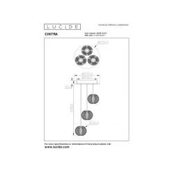 Lucide CINTRA Hanglamp-Transp.-Ø25-LED Dimb.-4,7W-2700K