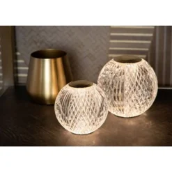 Lucide CINTRA Tafellamp-Transp.-Ø11-LED Dimb.-2W-2700K