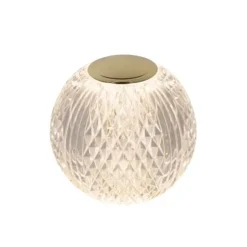 Lucide CINTRA Tafellamp-Transp.-Ø11-LED Dimb.-2W-2700K