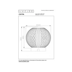 Lucide CINTRA Tafellamp-Transp.-Ø11-LED Dimb.-2W-3000K