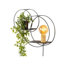 Lucide CIRCLE - Wandlamp - 1xE27 - Zwart