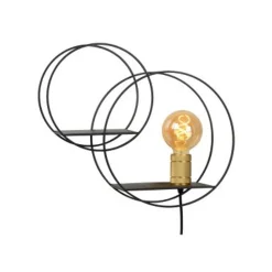 Lucide CIRCLE - Wandlamp - 1xE27 - Zwart
