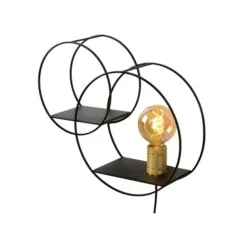 Lucide CIRCLE - Wandlamp - 1xE27 - Zwart