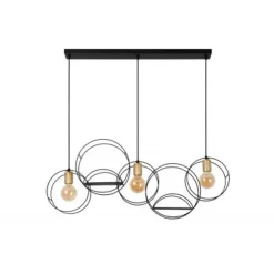 Lucide CIRCLE Hanglamp-Zwart-3xE27-40W-Metaal