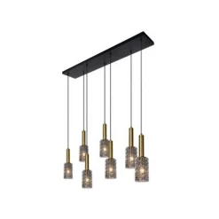 Lucide CORALIE - Hanglamp - 7xE27 - Mat Goud / Messing