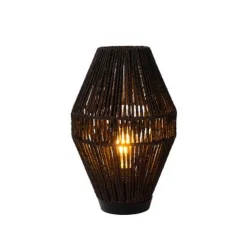 Lucide CORDULLE Tafellamp-Zwart-1xE27-40W-Papier