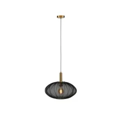 Lucide CORINA Hanglamp-Zwart-Ø50-1xE27-40W-Polyes.