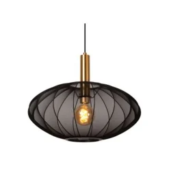 Lucide CORINA Hanglamp-Zwart-Ø50-1xE27-40W-Polyes.