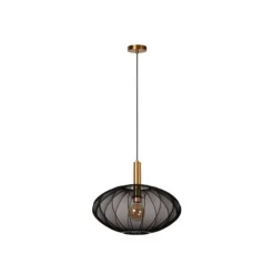 Lucide CORINA Hanglamp-Zwart-Ø50-1xE27-40W-Polyes.