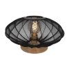 Lucide CORINA Tafellamp-Zwart-Ø40-1xE27-40W-Polyes.