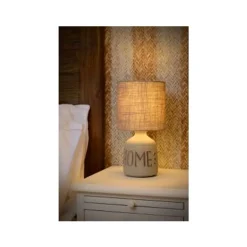 Lucide COSBY - Tafellamp - Ø 16,5 cm - 1xE14 - Grijs Lucide