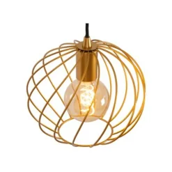 Lucide DANZA Hanglamp-Mat Go.-Ø50-3xE27-40W-Metaal