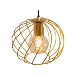 Lucide DANZA Hanglamp-Mat Go.-Ø25-1xE27-40W-Metaal