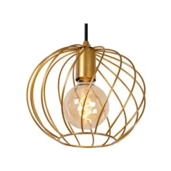 Lucide DANZA Hanglamp-Mat Go.-3xE27-40W-Metaal