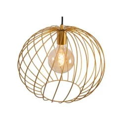 Lucide DANZA Hanglamp-Mat Go.-Ø40-1xE27-40W-Metaal