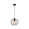 Lucide DANZA Hanglamp-Zwart-Ø25-1xE27-40W-Metaal