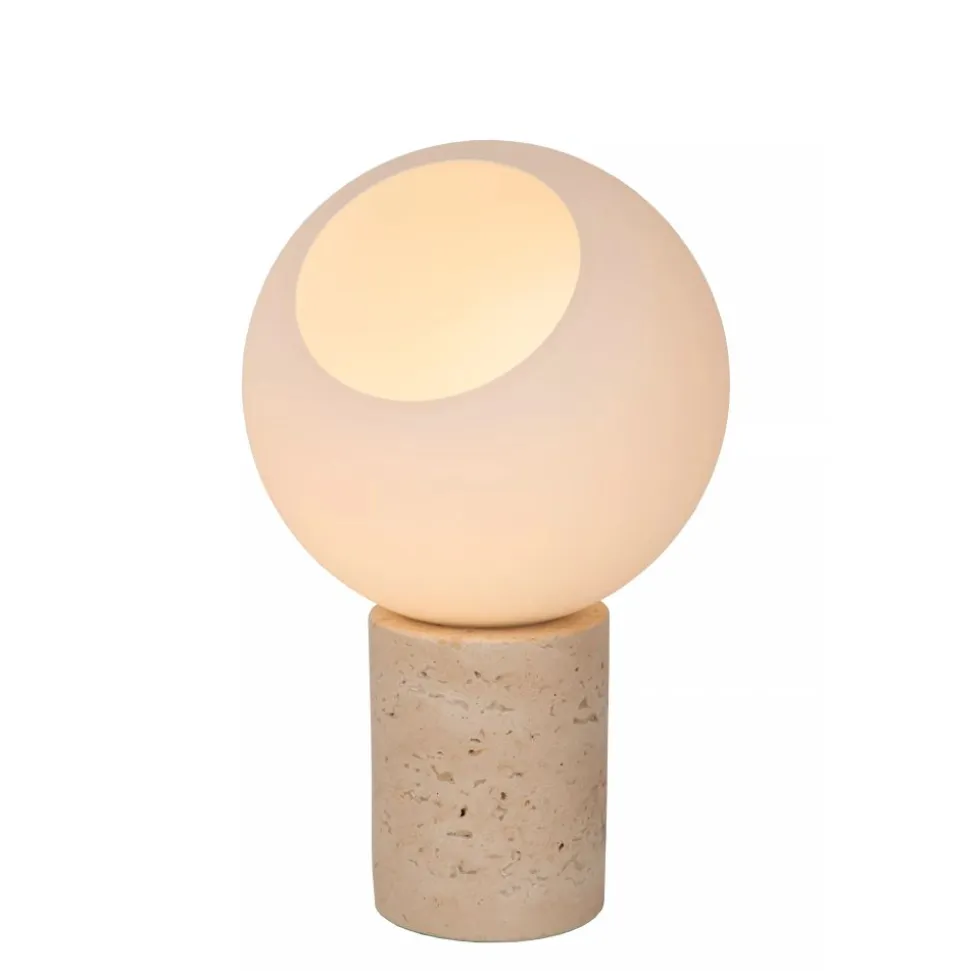 Lucide DAVIN Tafellamp-Opaal-1xE27-40W-Glas