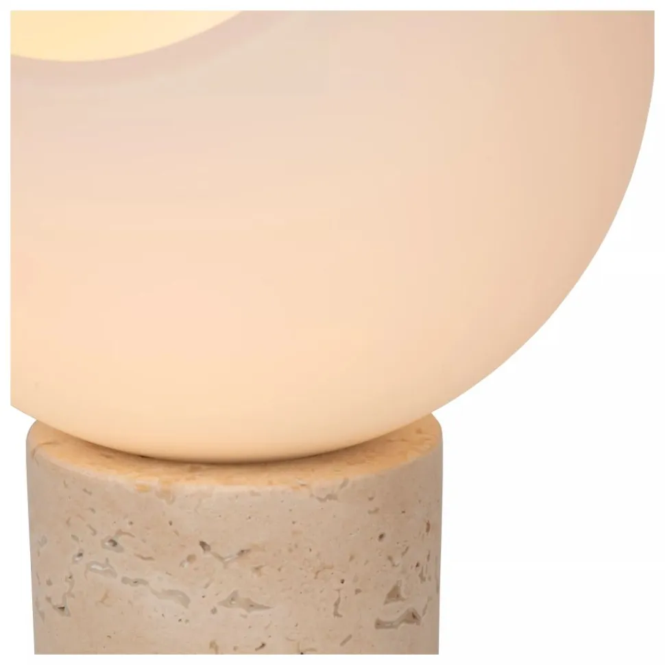 Lucide DAVIN Tafellamp-Opaal-1xE27-40W-Glas