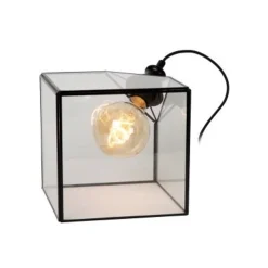 Lucide DAVOS Tafellamp-Transp.-1xE27-60W-Glas