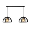 Lucide DIKRA Hanglamp 2xE27 60W Zwart