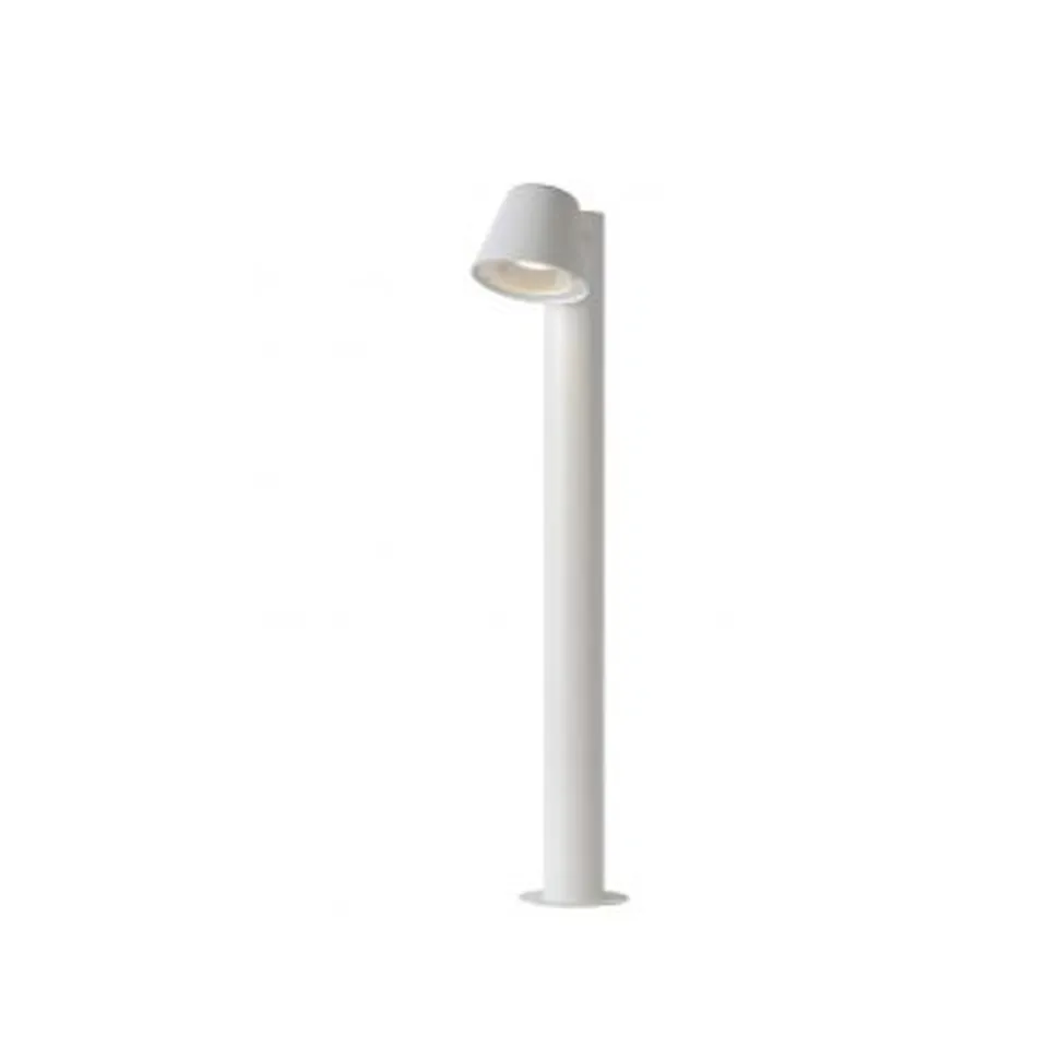 Lucide DINGO-LED - Sokkellamp Buiten - LED Dimb. - GU10 - 1x5W 3000K - IP44 - Wit
