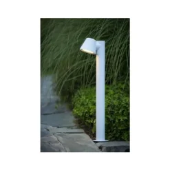 Lucide DINGO-LED - Sokkellamp Buiten - LED Dimb. - GU10 - 1x5W 3000K - IP44 - Wit